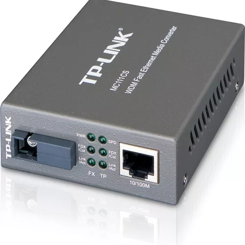 MEDIA CONVERTOR TP-LINK RJ45 10/100M la fibra SC single-mode 100M, Full-duplex, Tx:1550nm, Rx:1310nm, pana la 20Km, montabil in sasiu 
