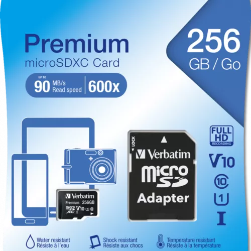 MICRO SDXC PREMIUM 256GB CLASS 10 INC ADAPTER 