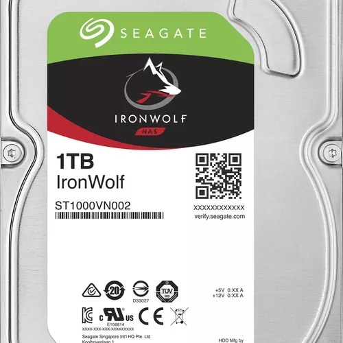HDD SEAGATE 1 TB, IronWolf, 5.900 rpm, buffer 64 MB, pt. NAS, 