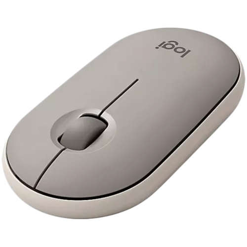 LOGITECH Pebble M350 Wireless Mouse - SAND - 2.4GHZ/BT - EMEA - CLOSED BOX 