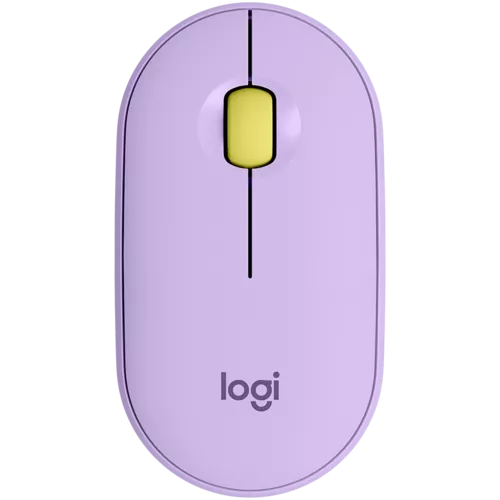 LOGITECH Pebble M350 Wireless Mouse - LAVENDER LEMONADE - 2.4GHZ/BT - EMEA - CLOSED BOX 