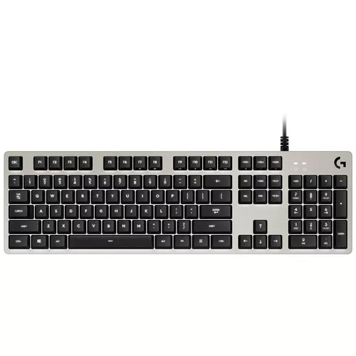 LOGITECH G413 Mechanical Gaming Keyboard - SILVER - US INTL - USB - INTNL - WHITE LED 