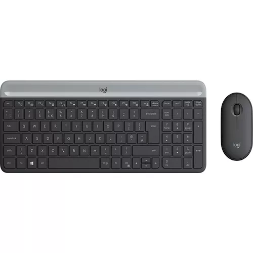 LOGITECH Logitech Slim Wireless Keyboard and Mouse Combo MK470 - GRAPHITE
