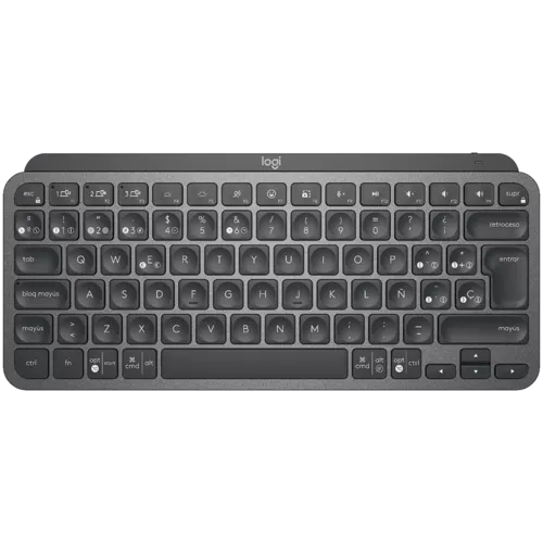 LOGITECH MX Keys Mini Minimalist Wireless Illuminated Keyboard - GRAPHITE - US INTL - 2.4GHZ/BT - INTNL, 