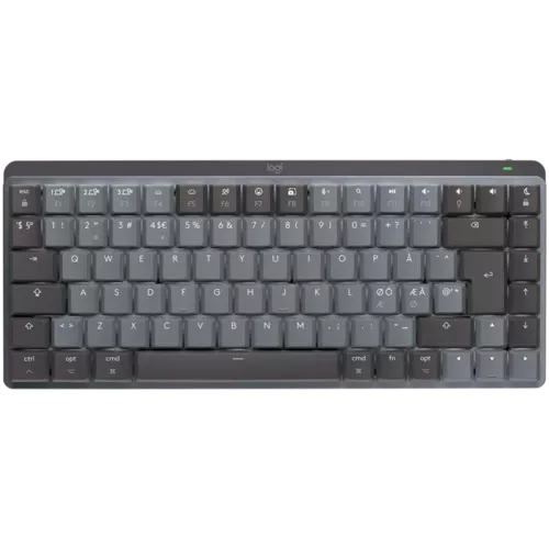 LOGITECH MX Mechanical Mini for Mac Minimalist Wireless Illuminated Keyboard  - SPACE GREY - US INTL - 2.4GHZ/BT - N/A - EMEA - TACTILE 