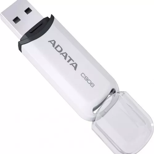 MEMORIE USB 2.0 ADATA 32 GB, cu capac, carcasa plastic, alb, 