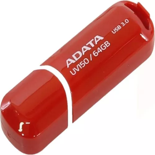 MEMORIE USB 3.2 ADATA 64 GB, cu capac, carcasa plastic, rosu, 