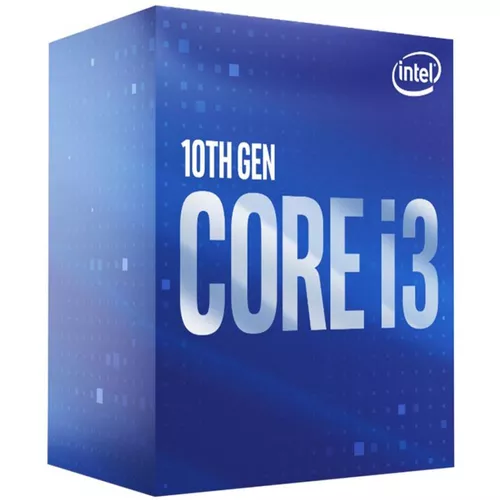 CPU INTEL  i3-10100F, skt LGA 1200, Core i3, frecventa 3.6 GHz, turbo 4.3 GHz, 4 nuclee,  putere 65 W, 