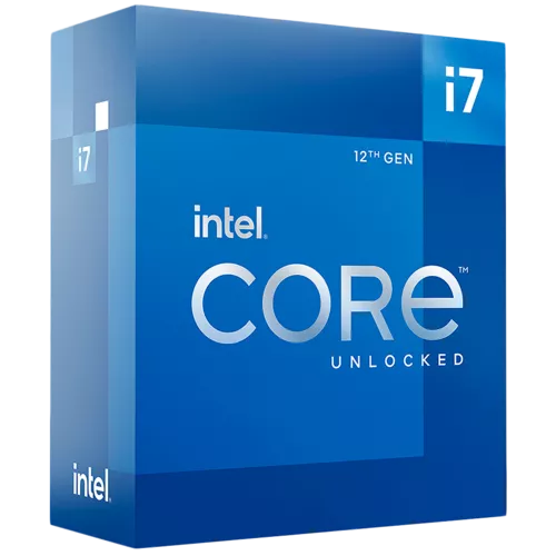 CPU INTEL  i7-12700KF, skt LGA 1700, Core i7, frecventa 3.6 GHz, turbo 5.0 GHz, 12 nuclee,  putere 125 W, 