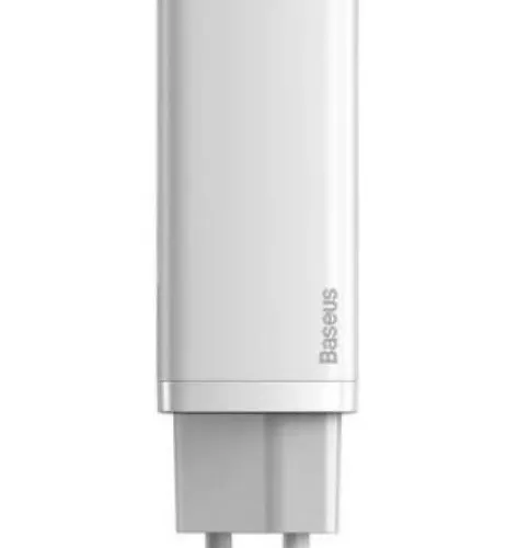 INCARCATOR retea Baseus GaN2 Lite, Quick Charge 65W, 1 x USB 5V/3A, 1 x USB Type-C 5V/3A, alb 