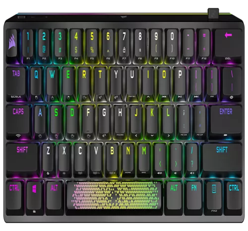 K70 PRO MINI WIRELESS 60% Mechanical CHERRY MX Red Switch Keyboard with RGB Backlighting - Black 