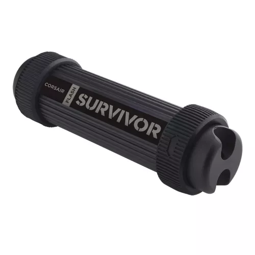 MEMORIE USB CORSAIR 64 GB, USB 3.0, cu capac, carcasa aluminiu, negru, 