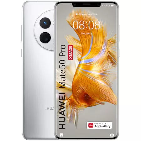 Huawei Mate 50 Pro Silver LTE/6.74/OC/8GB/256GB/13MP/50MP+13MP+64MP/4700mAh 