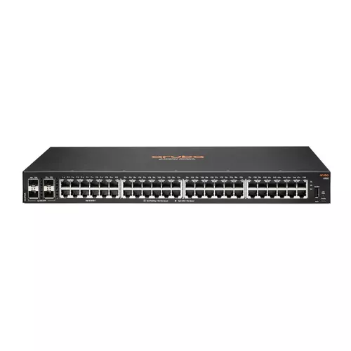 Hewlett Packard Enterprise Aruba 6100 48G 4SFP+ Managed L3 Gigabit Ethernet (10/100/1000) 1U Black, 