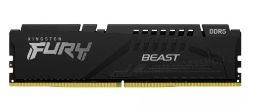 Memorie DDR Kingston - gaming FURY Beast DDR5 32 GB, frecventa 5200 MHz, 1 modul,  radiator, 