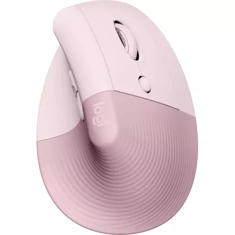 LOGITECH Lift Vertical Ergonomic Mouse - ROSE/DARK ROSE - 2.4GHZ/BT - EMEA - ON+OFFLINE,B2C 