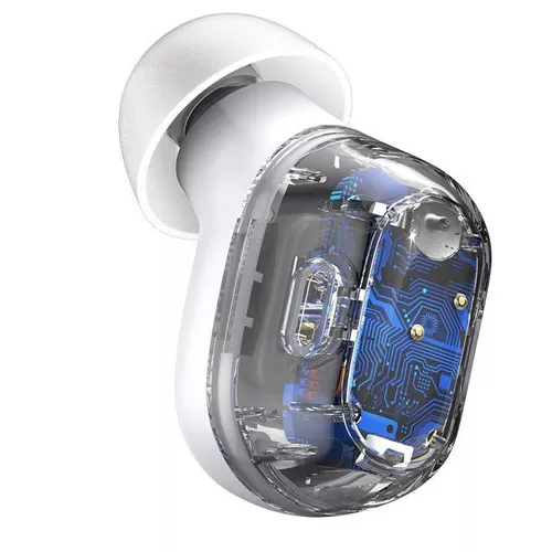 CASTI Baseus Encok WM01, true wireless, intraauriculare - butoni, pt smartphone, microfon pe casca, conectare prin Bluetooth 5.0, alb 