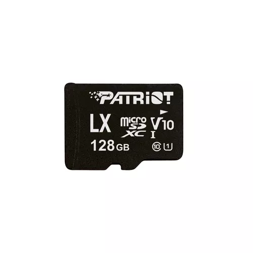 CARD MicroSD PATRIOT, 128 GB, MicroSDXC, clasa 10, standard UHS-I U1, 