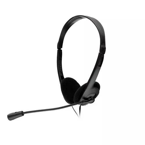 CASTI  Spacer, cu fir, standard, utilizare multimedia, call center, microfon pe brat, conectare prin Jack 3.5 mm x 2, negru, 