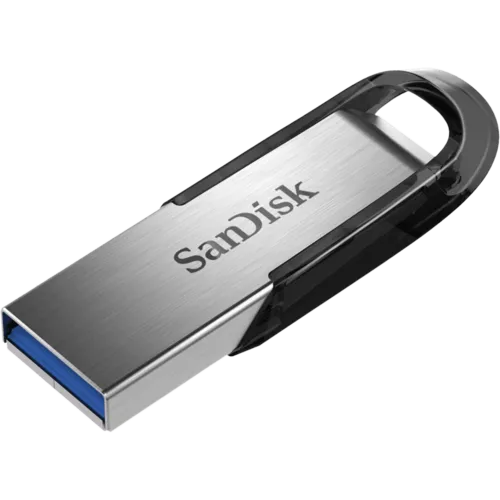 MEMORIE USB 3.0 SANDISK 32 GB, clasica, carcasa metalic, negru / argintiu, 