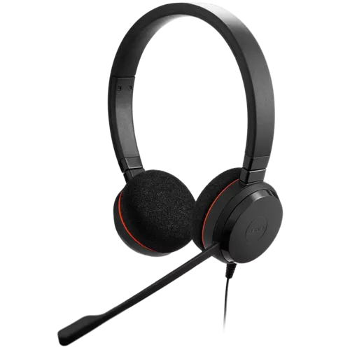 JABRA EVOLVE 20 MS Mono USB Headband Noise cancelling USB connector with mute-button and volume control on the cord 