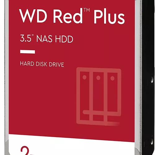 HDD WD 2TB,  Red Plus, 5.400 rpm, buffer 128 MB, pt NAS, 