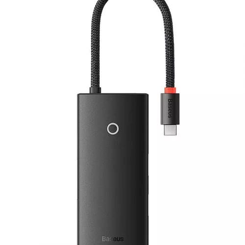 DOCKING Station Baseus Lite, conectare PC USB Type-C, USB 3.0 x 3, USB Type C x 1 PD 20V/5A, HDMI x 1/4K/30Hz, negru 