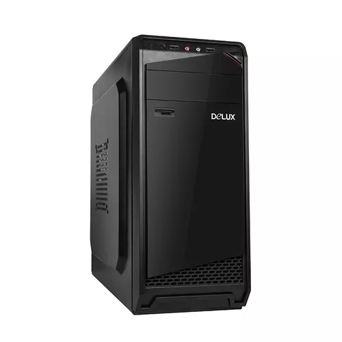 CARCASA DELUXE Middle Tower ATX, 450 (230W for 450W Desktop PC), USB 2.0 x 2 | Jack 3.5mm x 2, fara accesorii, 