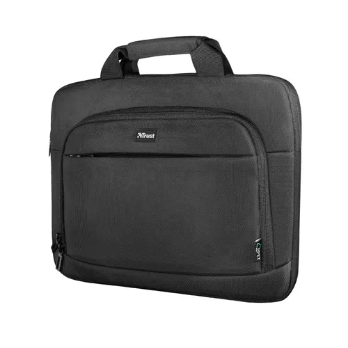 GEANTA TRUST, pt. notebook de max 14 inch, 1 compartiment, buzunar frontal, , poliester, negru, 