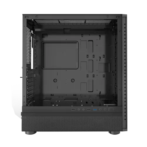 CARCASA PCCOOLER, Middle Tower, E-ATX, fara sursa, sticla securizata, USB 2.0 x 2, USB 3.0 x 1, Jack 3.5mm x 1 