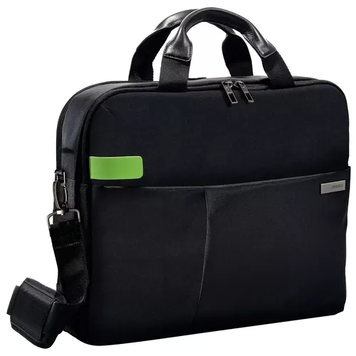 GEANTA LEITZ, pt. notebook de max. 15.6 inch, 2 compartimente, buzunar frontal | buzunar dorsal x 2, waterproof, poliester, negru, 