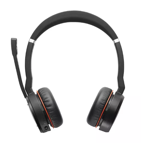 Jabra Evolve 75 UC Stereo Headset Head-band Black,Red, 
