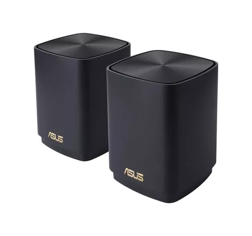 ASUS ZenWiFi AX Mini XD4 AX1800 Daul Band Mesh WiFi 6 System 2 Pack Black 