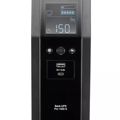 APC | BR1600SI | UPS |  Line interactive | 1600 VA | 960 W | Sinusoida pura | Tower | Nr iesiri 8  C13 | Intrare C14 | USB, Protectie retea RJ45, Panou LCD 