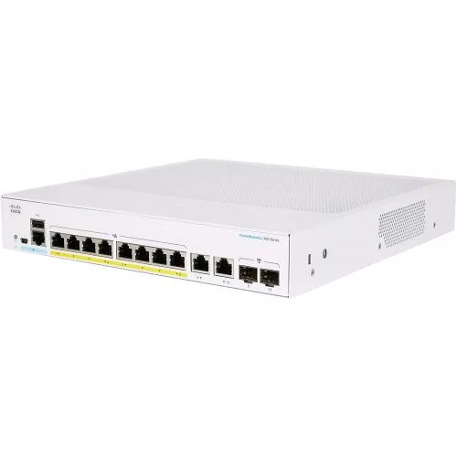 CBS350 Managed 8-port GE, Full PoE, 2x1G Combo, 