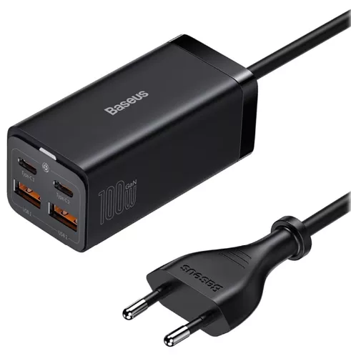 INCARCATOR retea Baseus GaN3 Pro, Quick Charge 100W, 2 x USB, 2 x USB Type-C, negru 