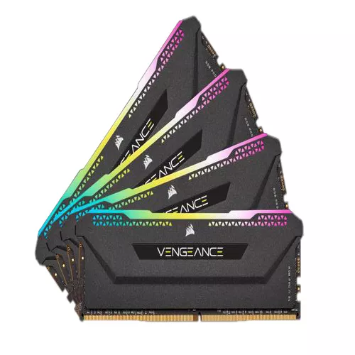 Memorie DDR Corsair DDR4 32 GB, frecventa 3600 MHz, 8 GB x 4 module, radiator, iluminare RGB, 