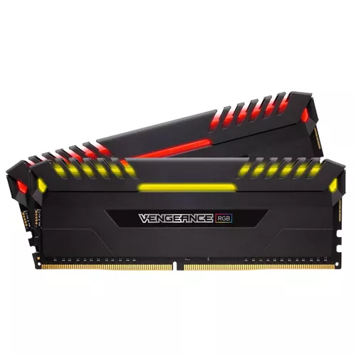 Memorie DDR Corsair DDR4 16 GB, frecventa 2666 MHz, 8 GB x 2 module, radiator, iluminare RGB, 