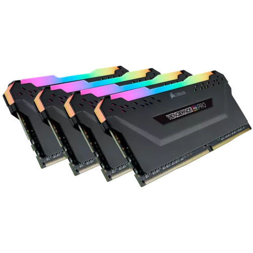Memorie DDR Corsair DDR4 32 GB, frecventa 3600 MHz, 8 GB x 4 module, radiator, iluminare RGB, 