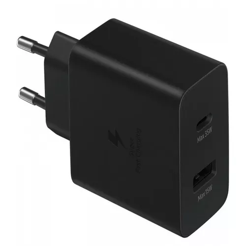 Incarcator retea 220V Samsung, USB Type C | USB, 35W, fast charge, negru, 