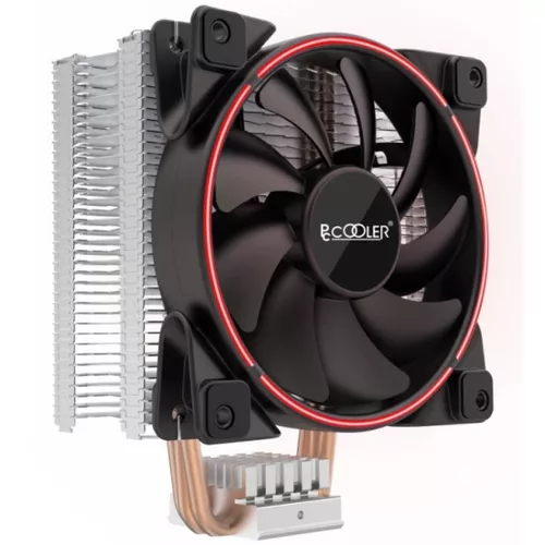 COOLER  PCCOOLER, skt. universal, racire cu aer, vent. 120 mm x 1, 1800 rpm, red LED 