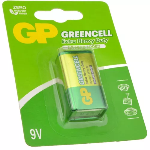Baterie GP Batteries, Greencell (6LF22) 9V carbon zinc, blister 1 buc. 
