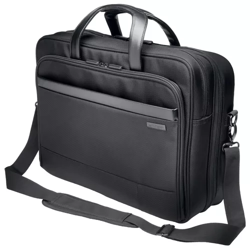 GEANTA KENSINGTON, pt. notebook de max. 17 inch, 2 compartimente, buzunar frontal x 2, waterproof, poliester, negru, 