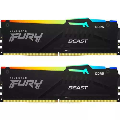 Memorie DDR Kingston  DDR5 32GB frecventa 5200 Mhz, 16GB x 2 module, radiator, iluminare RGB, latenta CL40, 