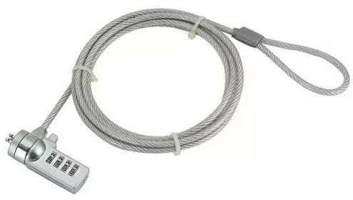 CABLU securitate GEMBIRD pt. notebook, slot standard, cifru cu patru discuri, 1.8m, cablu otel, 