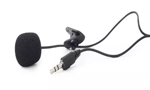 MICROFON GEMBIRD, suport tip lavaliera, conector Jack 3.5 mm, negru, 