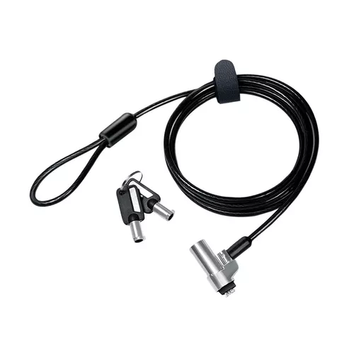 CABLU securitate LOGILINK pt. notebook, slot nano, 2 chei standard, 1.8m, cablu aliaj-zinc, permite pivotant si rotire, 