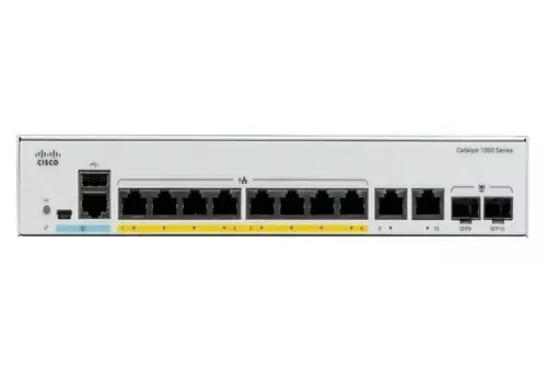 Catalyst 1000 8port GE, Full POE, Ext PS, 2x1G SFP 