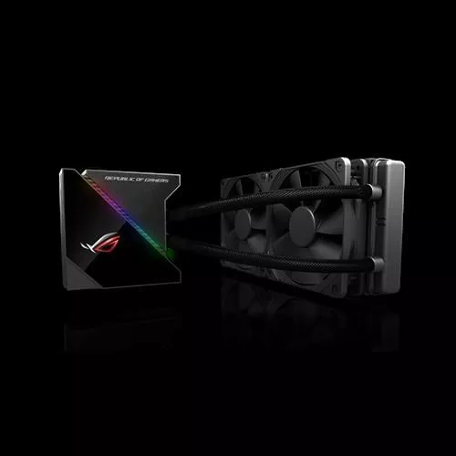 COOLER ASUS, skt. universal, racire cu lichid, vent. 120 mm x 2, 2000 rpm, LED RGB ,