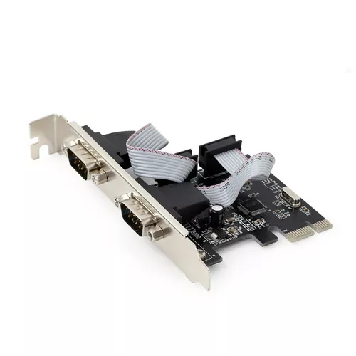 CARD adaptor GEMBIRD, PCI-Express la 2 x Port Serial, cu bracket low-profile 